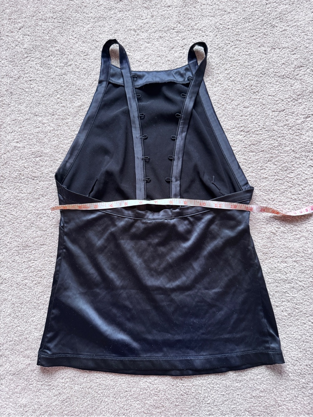 Free People high neck halter silky tank in black never worn. - Picture 4 of 8